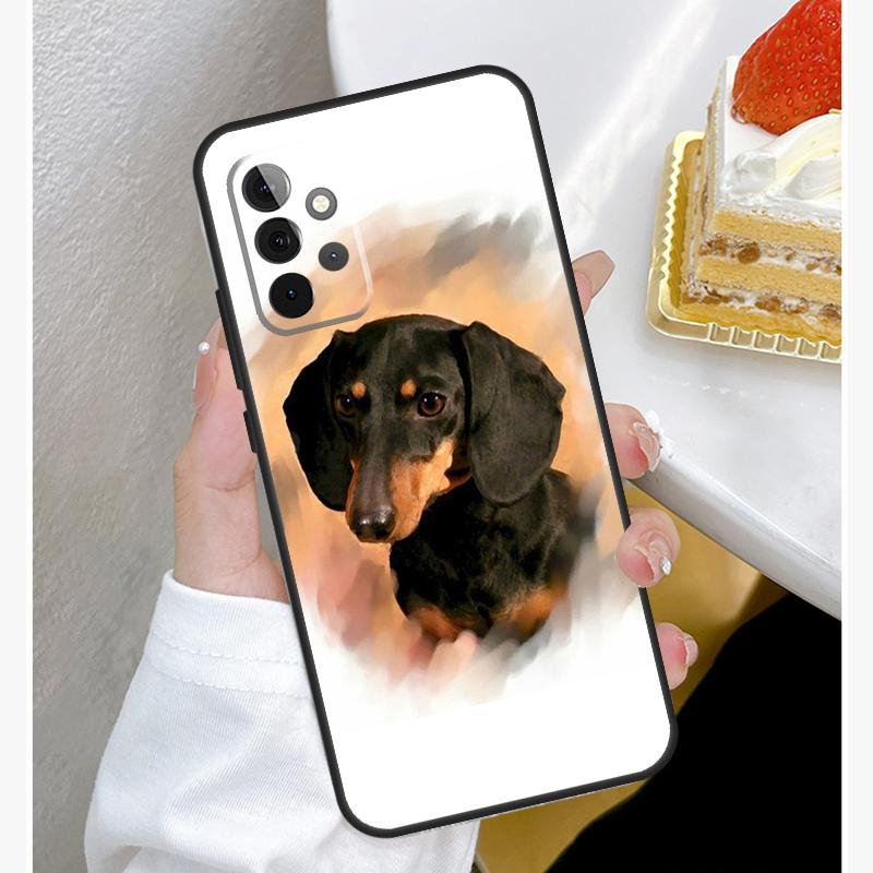 Dachshund Dog Case For Samsung Galaxy A15 A25 A35 A55 A51 A71 A12 A32 A52 A13 A33 A53 A14 A34 A54 Cover