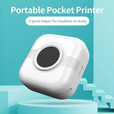 Přenosná mini termální tiskárna bezdrátově BT 203 dpi Foto štítky Poznámka Špatná otázka Tisk pomocí kabelu USB Imprimante Portable