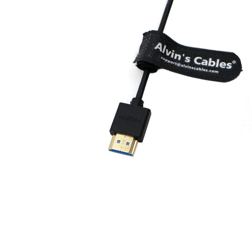 Cables 8K HDMI High Straight to HDMI Cord for Atomos Ninja V Z CAM and Sony and A7S3 Cameras Alvin's 2.1 Cable, Speed, Left-Angled Monitor, E2, FS5,