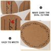 3pcs 3.34 Inch Round Kraft Self-Adhesive Sealing Stickers For Packaging Box Bag Jar Canning Food Retail Blank Label Rolls Sticky