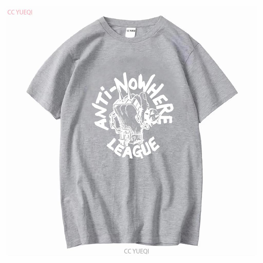 VINTAGE 80s ANTI NOWHERE LEAGUE PUNK ROCK HARDCORE TOUR CONCERT PROMO T SHIRT long sleeves vintage Washed Top For Everyday Wear