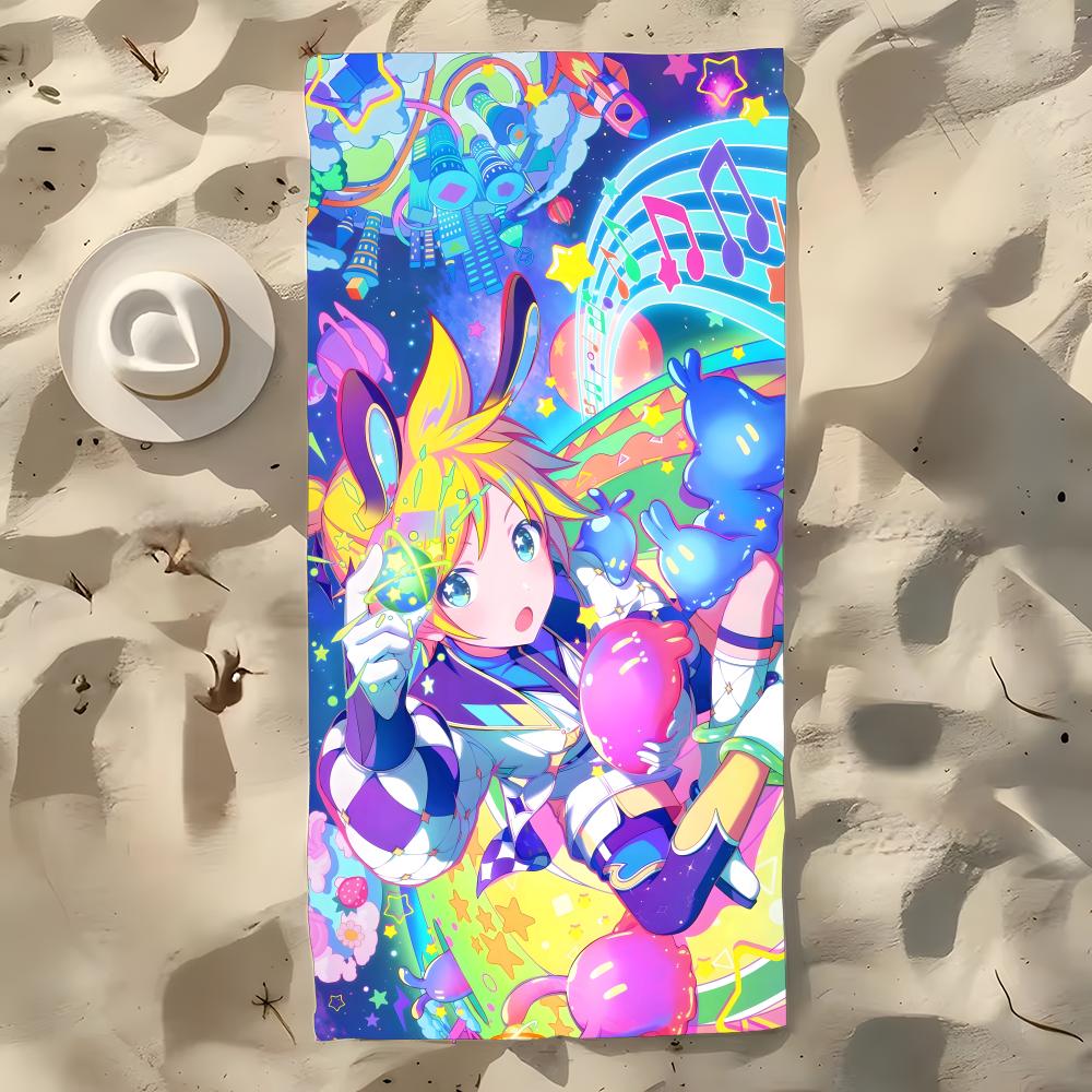 Anime T-Tenma Towel Microfiber Beach Towel, Quick-Dry, Sand-Free, Ultra-Fine Fiber, Super Soft.