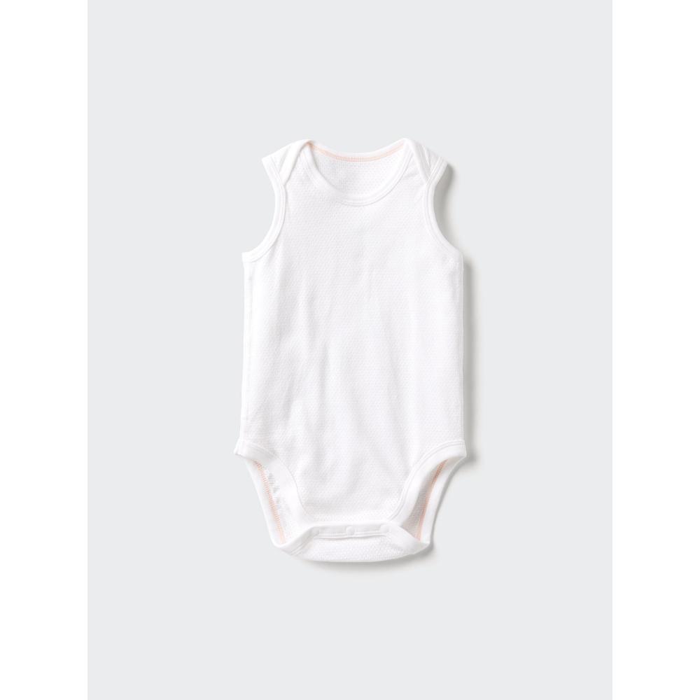 Uniqlo Japan Cotton Mesh Bodysuit Sleeveless