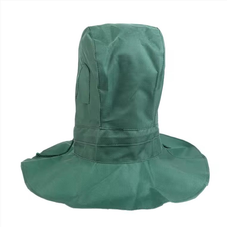 1Pc Industrial Labor Work Protection Canvas Sand Blasting Hood Anti Wind Anti Impact Mild Blasting Polishing Mask