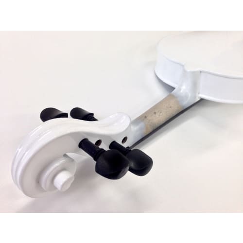 Hallstatt V-12/WH White Violin, 4/4 Size (Standard Size)