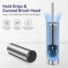 1PC Toilet Brush and Holder Set Toilet Bowl Brush for Bathroom with Long Handle Stainless Steel Toilet Cleaner Brush