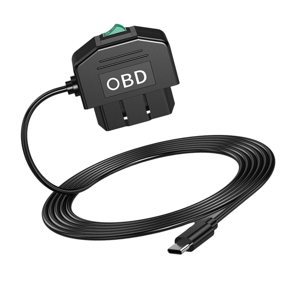 Dual Mode OBD Car Recorder Cable with Intelligent Parking Surveillance & Voltage Protections High Efficiency OBD Cable
