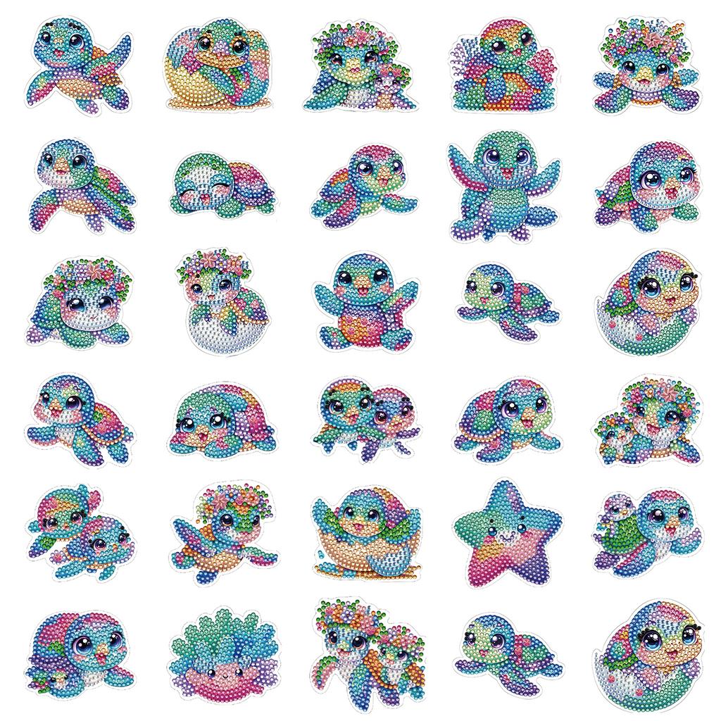 2D Acrylic DIY Diamond Art Fridge Magnet Kit Special-Shaped Diamond Diamond Painting Magnets for Adults Beginners Home Decors