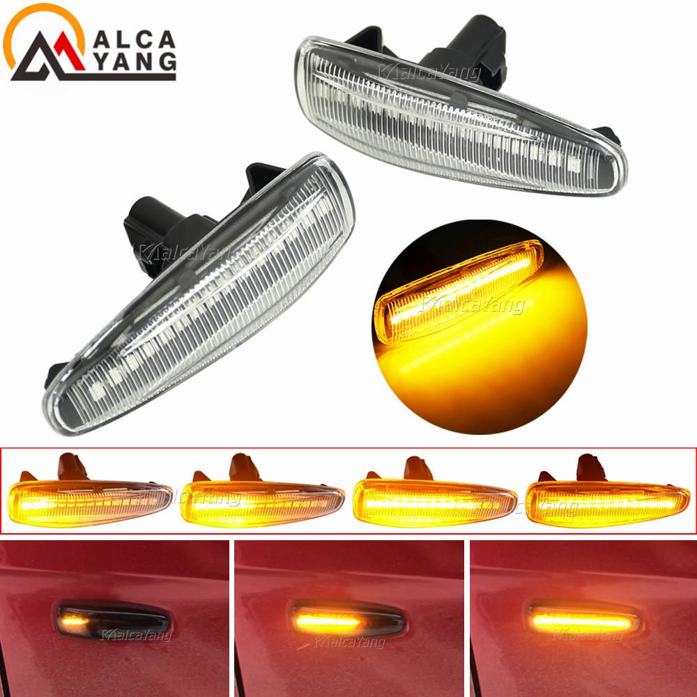 LED Side Fender Dynamic Turn Signal Light Marker Lamp for Mitsubishi Lancer Evolution Evo X Outlander Sport RVR ASX Mirage 2014+