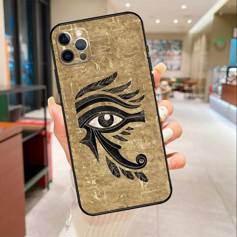 

Egyptian Eye of Horus Art Phone Case For iPhone 17 16 15 14 13 11 12 Pro Max mini 16 Plus 16e 17 Air Protective Cover iPhone 15 Plus