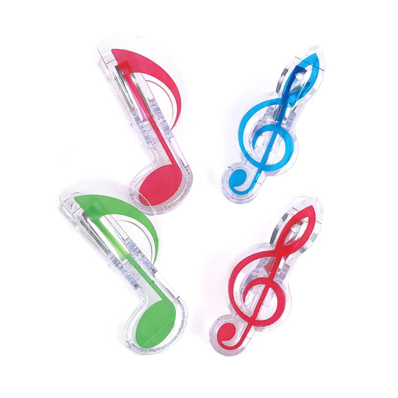 5Pcs Book Paper Sheet Clips Mini Music Folder Clips Decor Musical Notation Clips
