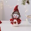 Soft Snowman Plush Doll Ornament Safe For Children Christmas DIY Decoration Home Office Party Supplies Tabletop Display