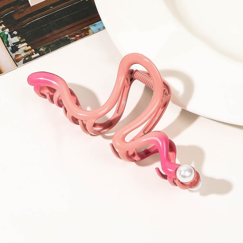 Caterpillar Hair Claws Metal Hairpin Electroplated Alloy Hair Clips Crab For Women Girl Gift Hair Accessories Ponytail Headwear