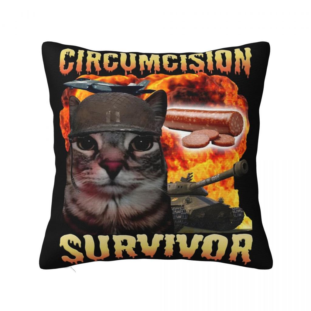 Bombardiro Crocodilo Tralalero Tralala Square Pillow Cases Italian Brainrot Cushion Covers Decorative Pillowcase for Home 18