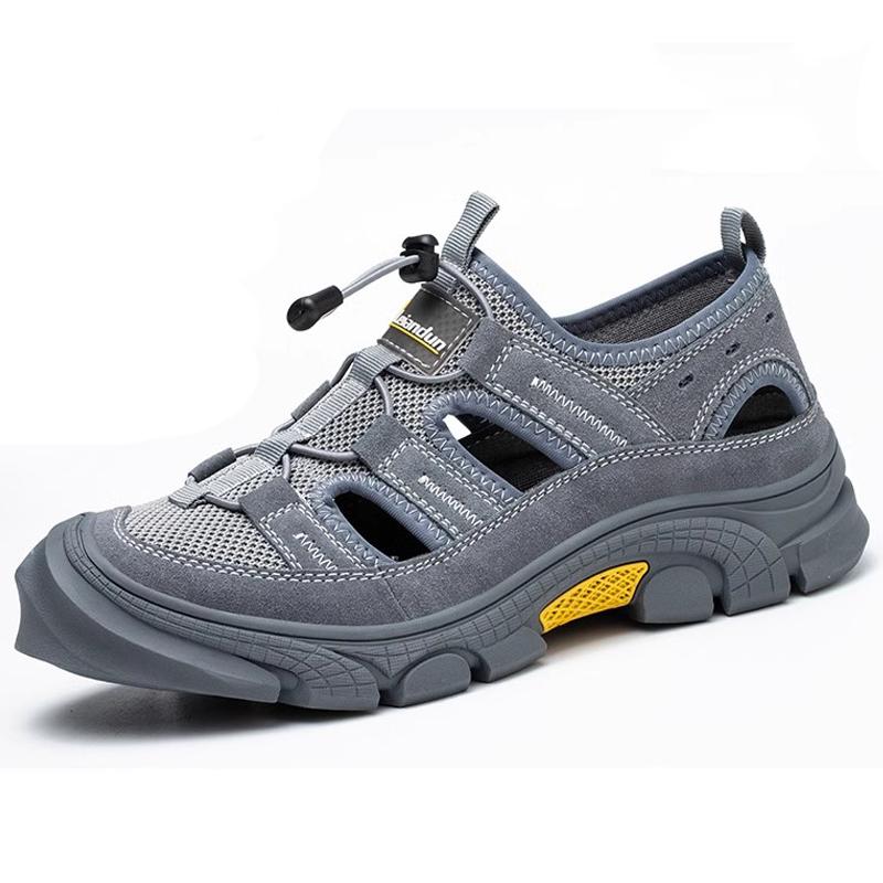 Zomer Onverwoestbare schoenen Veiligheid Mannen sandalen Lekbestendige Werkveiligheidsschoenen slijtvast Werk Sneakers Industriële Schoenen 46