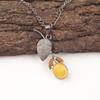 Yellow Cat'S Eye Stone Ethnic Handmade Boho Pendant Jewelry 925 Sterling Silver PP-55-27