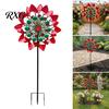 Dekorative Stäbe für Terrassenblumen-Windräder, 29,5" Metall-Spinner mit Stab, Rostbeständige Gartenornamente für den Außenbereich, Windmühle, Hofkunst