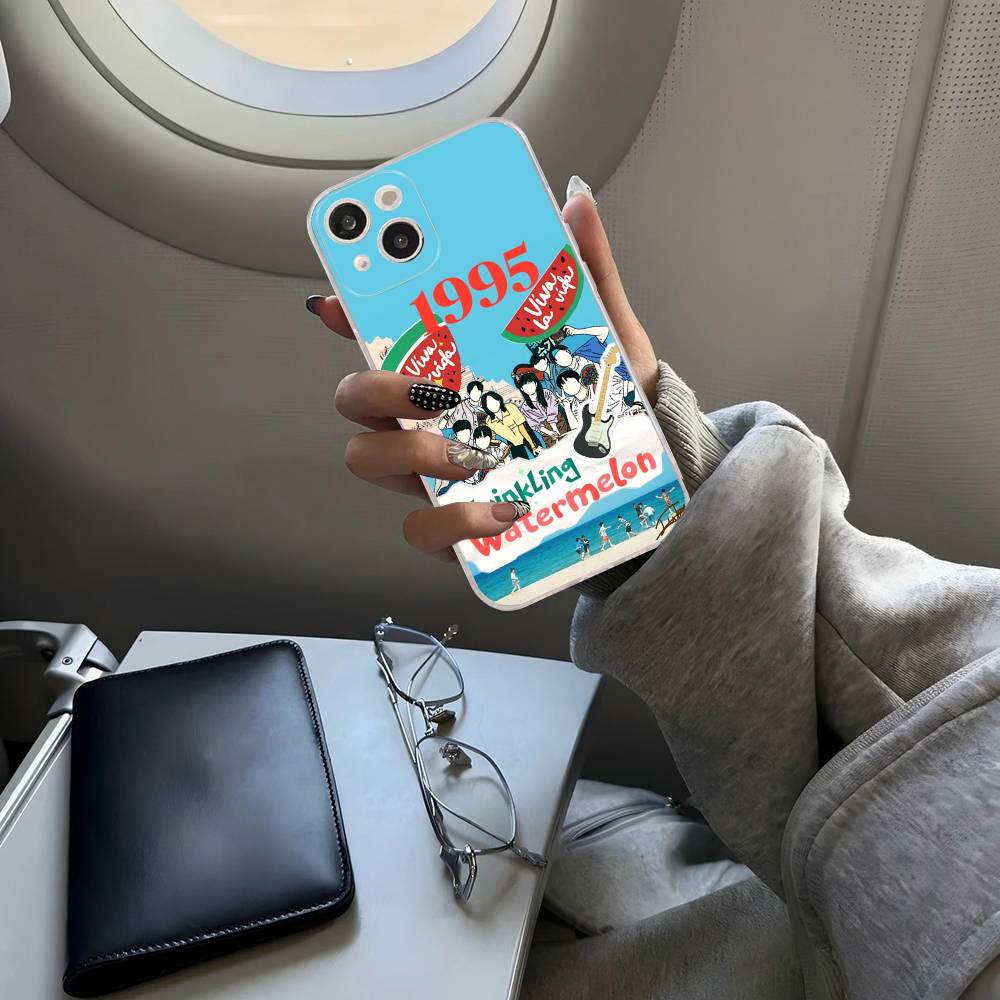 

Koear Viva La Vida Twinkling Watermelon For iPhone 11 12 13 14 15 16 17 Pro Max Plus Air Transparent Clear Shockproof Case iPhone 12pro max