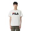 Men's FILA T-Shirts Men's White Crew Neck Moderate Straight Fit