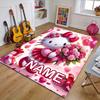 Custom HelloKitty Mat Personalized Name, Polyester Washable Indoor Entryway Rug, Gift for Christmas, Easter, Thanksgiving Day