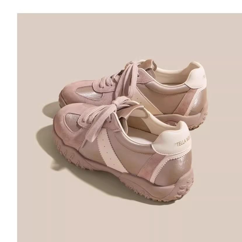 Small man 7cm inner height increase German training shoes women's shoes 2025 spring and summer new thick-soled retro sports and leisure Forrest Gump