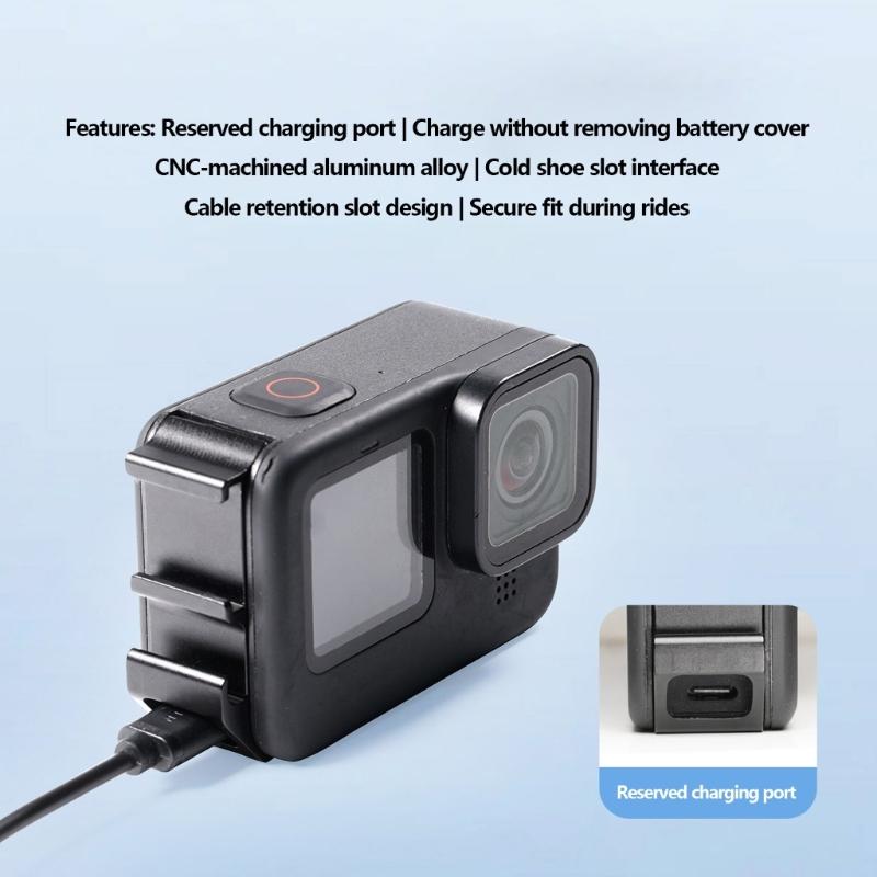 Durability Side Cover Battery Replacement Cover For Action Camera Featuring High Strength Aluminum Construction
