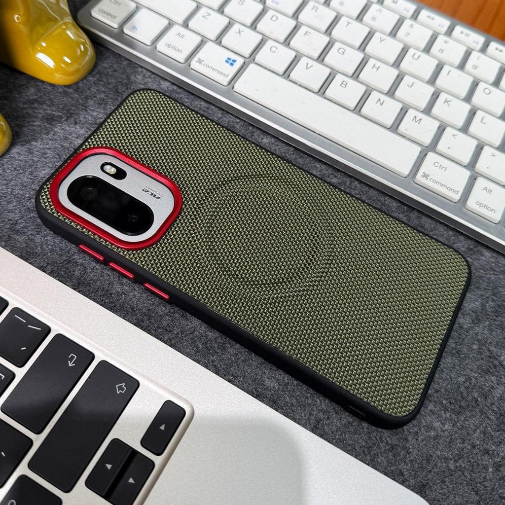 Magnetic Nylon Woven Case For OnePlus ACE 6 Ultra 6T ACE 5 Pro 13 13T 13R 13S 15 15R Turbo 6 Metal Buttons Matte Leather Cover
