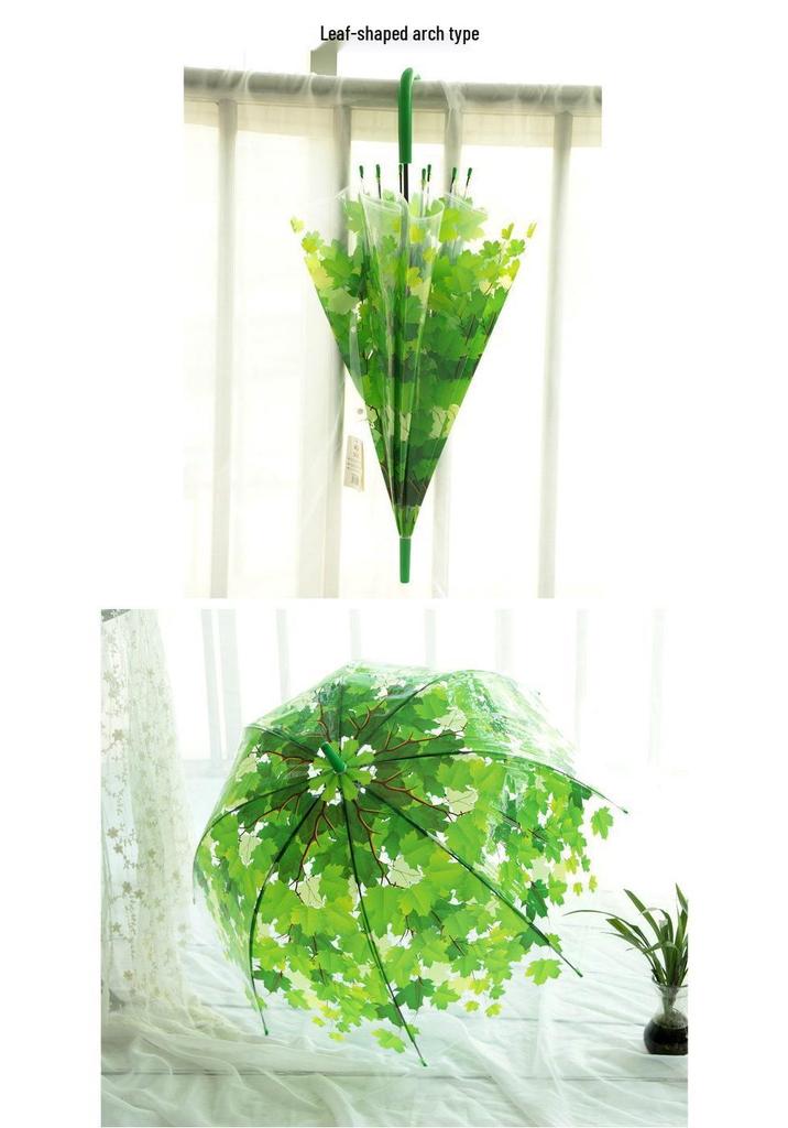 Korean Style Transparent Apollo Princess Mushroom Umbrella