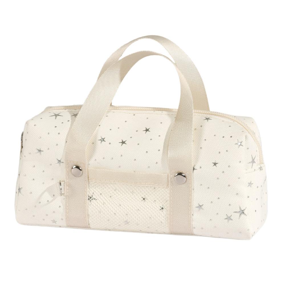 Pencil Pouch Star Dots Pencil Case Handheld Cloth Stationery Bag Korean Style Pen Bag  Office