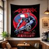 Custom Name Anthrax Skull Tapestry Wall Hanging for Bedroom, Living Room & Dorm Decor, Modern Home Wall Art