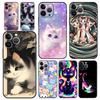 Colorful Cat Design Phone Case Cover for iPhone 17 16 15 14 13 12 Pro Max 11 Pro Max 17 AIR Plus Shockproof Soft TPU Shell Capas