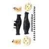A71Z Carro RC Carcaça do Eixo Traseiro Latão Tampa da Porta do Copo Traseiro Kit de Eixo Para MJX 1/12 H12Y H12Y+ Acessórios de Upgrade para Carro RC