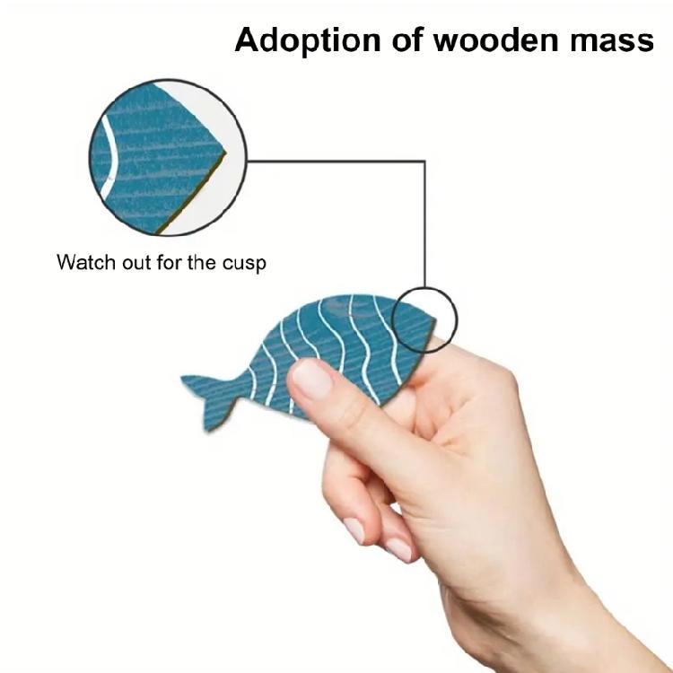 Nauticals Wood Fish Wall Decoration Set, 20Pcs, Creative Sea Designs for Themed Parties and Exhibits