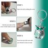 Owl Keychain Nail Clippers, Stainless Steel Foldable Mini Nail Clippers, 2-in-1 Ultra-sharp Foldable Owl Nail Clippers with Nail File