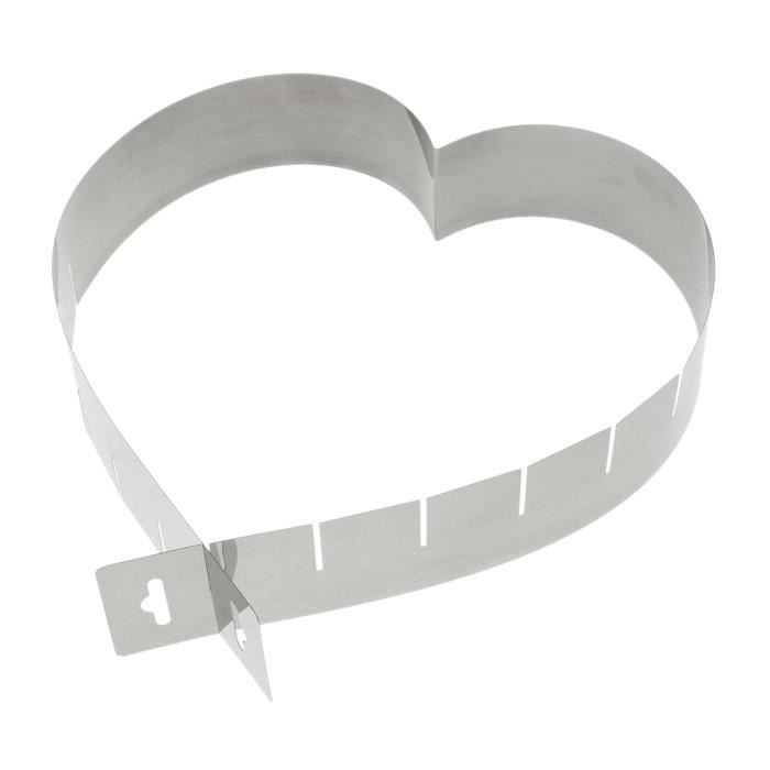 Westmark - Cadre à gâteau extensible forme cœur