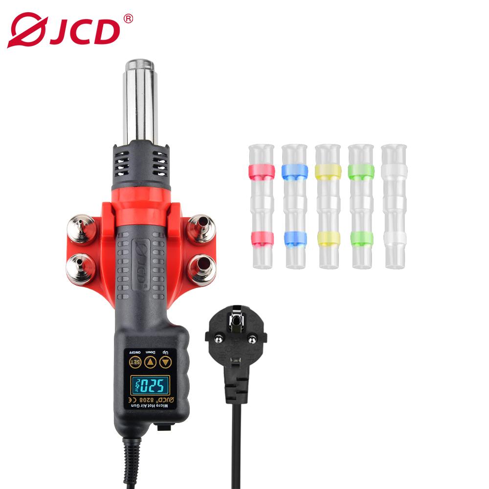 JCD 750W Micro Hot Air Gun 8208 Portable LCD Display Rework Station Heat Gun Hair Dryer Temperature Adjustable BGA Welding Tools