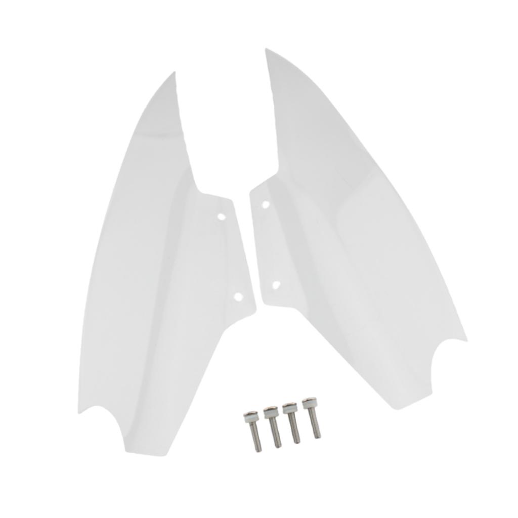 1 Pair Motorcycle Upper Fairing Air Deflectors Wind Side Shield Cover