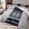 Leeds United Bedwäsche-Set mit Aufdruck Benutzerdefinierter Name Text 1 Bettbezug 2 Kissenbezüge Für Schlafzimmer