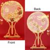 Chinese Wedding Handheld Tassels Phoenix Hand Bouquets Bridal Group Fan Chinese Fan Embroidery Fan