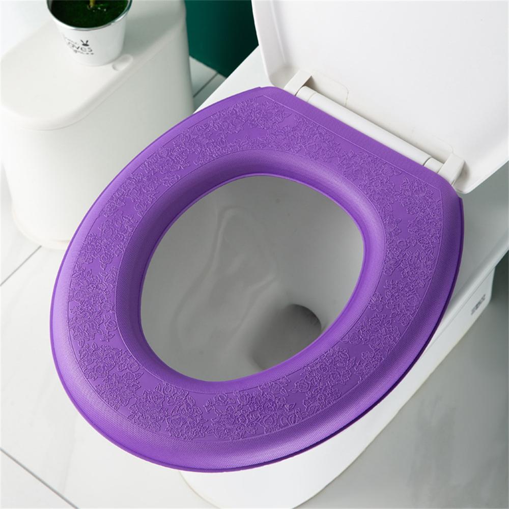 Waterpoof Soft Toilet Seat Cover Bathroom Washable Closestool Mat Pad Cushion O-shape Toilet Seat Bidet Toilet Cover Acssories