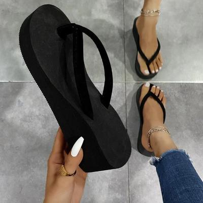 Slippers Summer Shoes Women Wedges Sandals Slides Beach Home Slippers Women Flip Flops Memory Foam Slippers