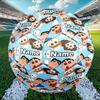 Custom Name Personalized Crayon Shin Print Size 5 Soccer Ball Training & Match Football, for Team, Kicking, Gift for Football