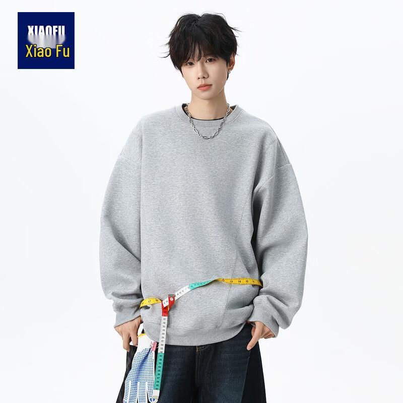 

Men s 2025 Fall American Style Loose Fit Crew Neck Sweatshirt 2XL