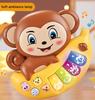 Cartoon Animal Baby Kids Musical Educational Toy Electronic Piano with Light and Sound (Random Color)