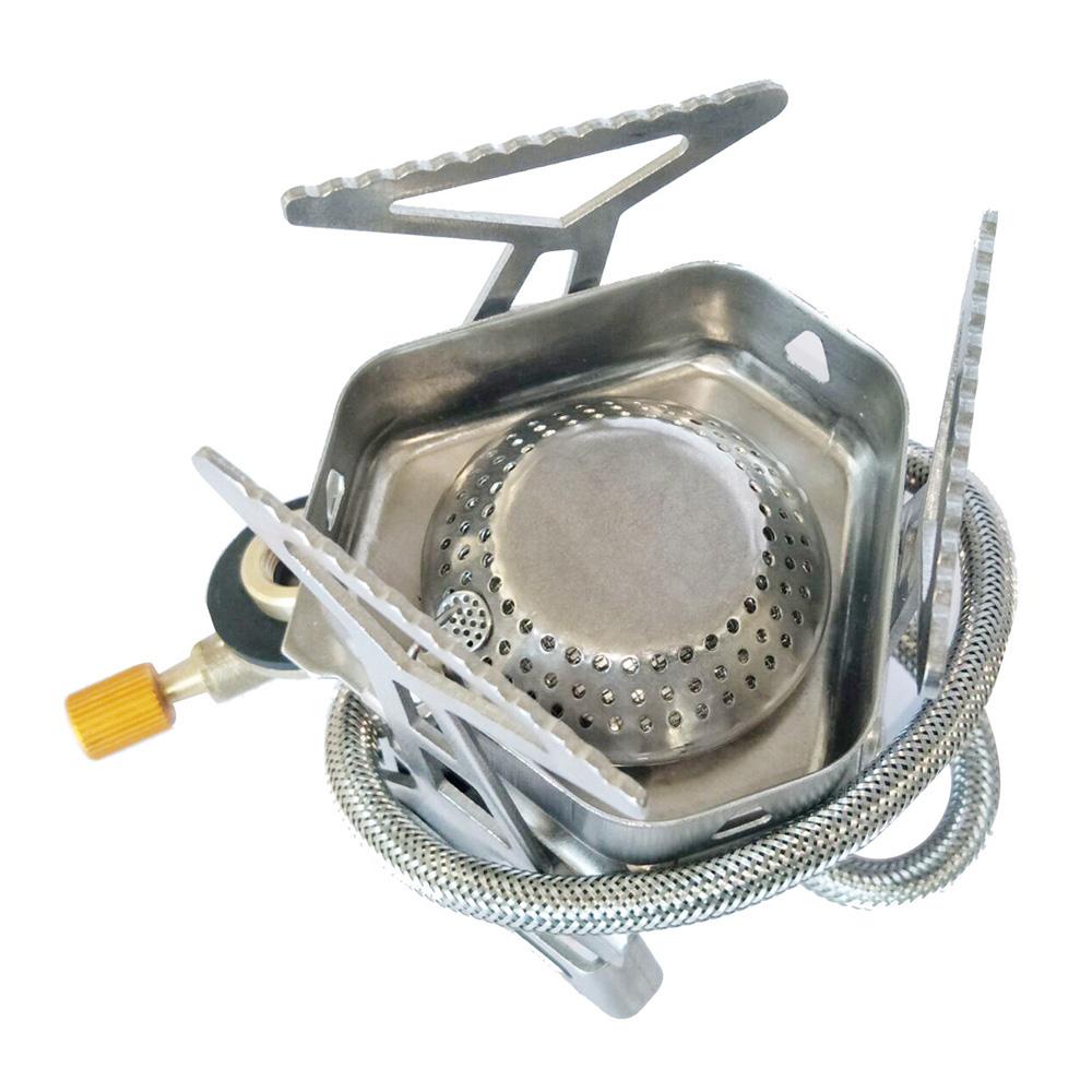 Gasherd für Camping im Freien, winddichter Gasbrenner, tragbarer Picknick-Grillkocher, Speisenwärmer für Rucksackreisen, Wandern, Überlebensausflüge