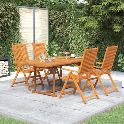 Vidaxl 5-Cz. Garden Furniture Set, Solid Acacia Wood