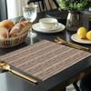 Ethnische Geometrische Muster Polyester Tischsets & Untersetzer - Stilvolle Tischwäsche für den Esstisch zu Hause, Restaurants und den täglichen Gebrauch