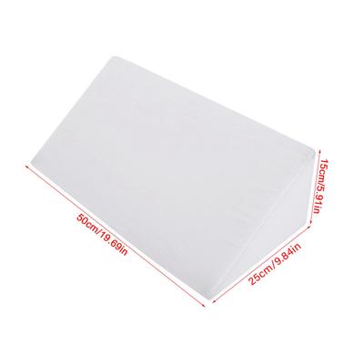 Cojín de Espuma Cómodo para Piernas Espalda Lumbar Alivio Descanso Soporte Funda Almohada Pad(Blanco)