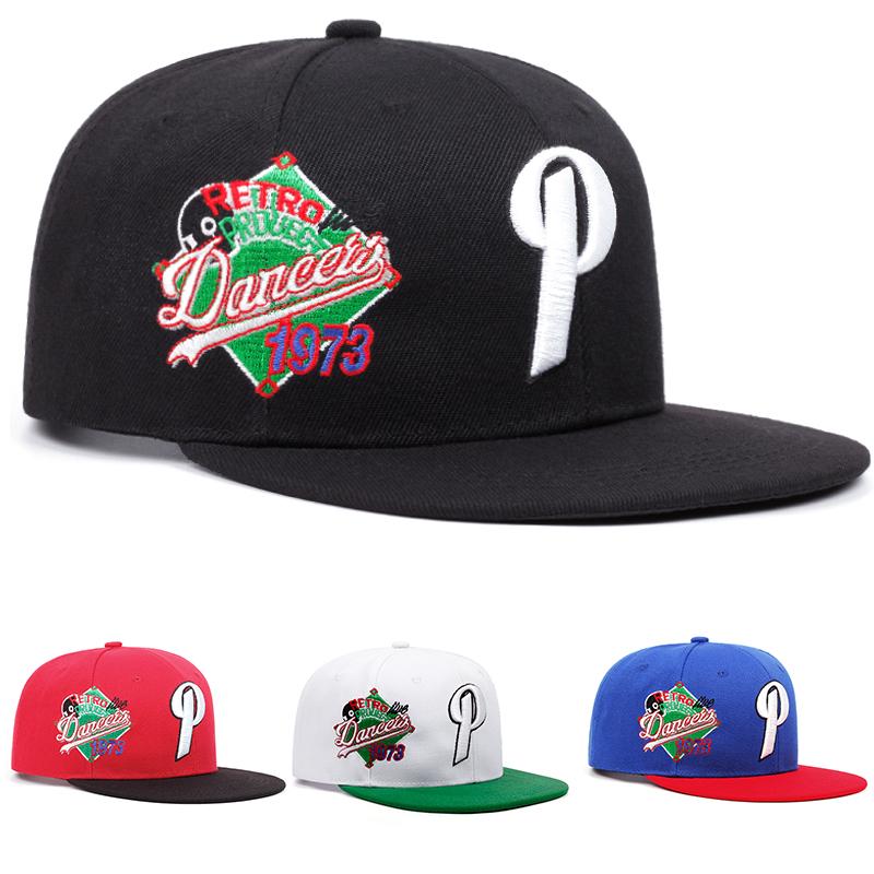 Neue Mode Buchstabe P Bestickte Snapback Mütze Herren Hip Hop Baseballkappe Damen Sport Sonnenschutzmütze