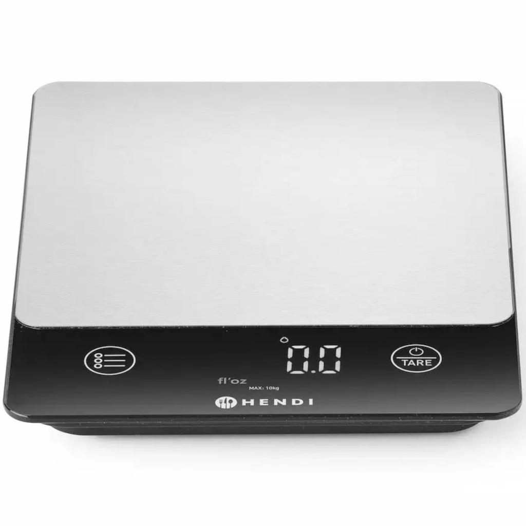 Elektronische keukenweegschaal 10.000 g 1 g Hendi 580028